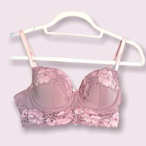 Mauve lacey bra - Adore Me 36B 5 clasp like new